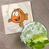 Unbranded Bubble Guppies Cartoon Mr Grouper 4'' X 4'' Square