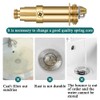 Neikafan Pack of 3 Clack Plug Bolt Pop Up Drain