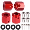 AIMROCK Aluminum Thickened 12mm Hex Wheel Hubs Adapters w/Spacers for
