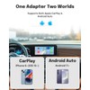 ZUCWO 2-in-1 Wireless CarPlay Adapter and Android Auto Adapter –