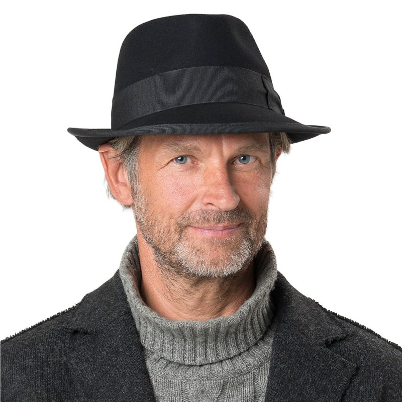 Lipodo Classic Wool Trilby Felt Hat Women/Men – Wool Hat