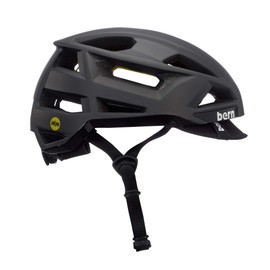 Bern FL-1 Pave Bike Helmet, MIPS Rotational Impact Protection, Matte Black w/Visor - Small