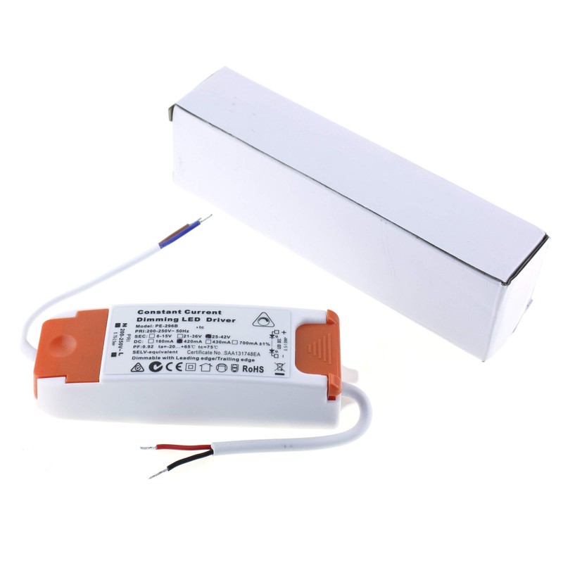 LED Driver/Power Supply 25-42V DC; 420mA; Dimmable via Phase Control