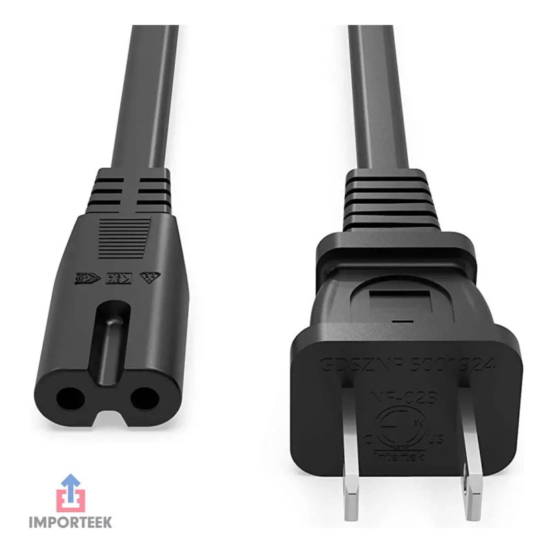 Importeek 15pz Cable Corriente Alimentacion Dos Polos Cargador Laptop