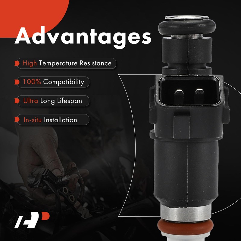 A-Premium Set of 6 Fuel Injectors Compatible with Honda Pilot