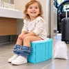 Foldable Portable Potty for Toddlers – Compact Blue ABS Plastic