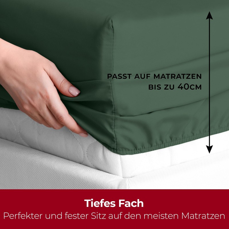 Mellanni Fitted Sheet 180 x 200 cm Box Spring Bed