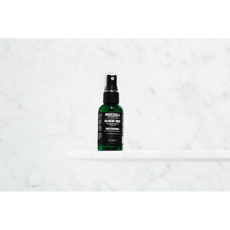 Brickell Men's Balancing Toner Natural & Organic Alcohol-Free Cucumber Mint