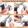 Uouteo Airbrush Trigger Gun Air Brush Gun with 0.3 mm