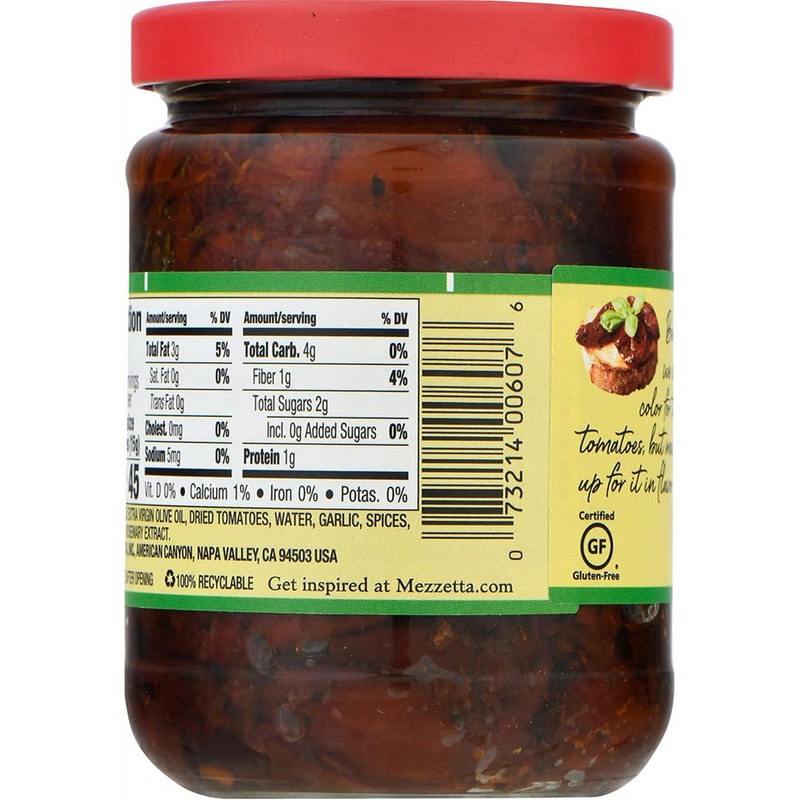Mezzetta Sun-Ripened Dried Tomatoes In Olive Oil, All Natural, 8