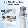 Integrated Internal & External Pipe Threading Tool, 1/2'' 1'' Dies,