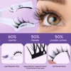 B&Qaugen Reusable Magnetic Lashes Magnetic Eyelashes Natural Look False Eyelashes