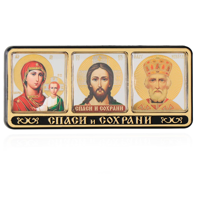 NKlaus NKlaus Ikone Autoplakette selbstklebende GM Von Smolensk Jesus Cristus