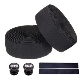 PLATTBK Bike Handlebar Tape Breathable Non-Slip Road Bike Bar Tapes Shock-Absorbent Bicycle Handlebar Tape,Black
