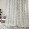 HPD Half Price Drapes Patterned Linen Sheer Curtains For Living