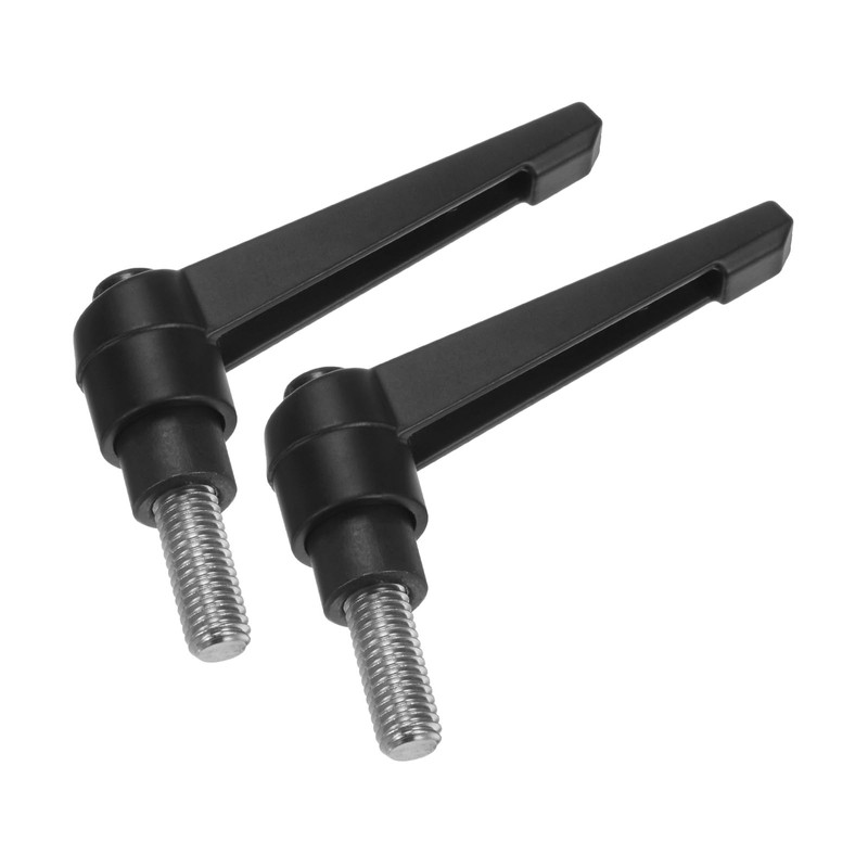 sourcing map 2pcs Clamping Lever Handles, M8 x 15mm 304