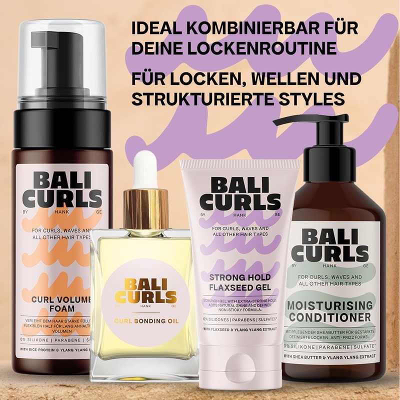 Bali Curls Strong Hold Flaxseed Gel - Extra Strong Scrunch