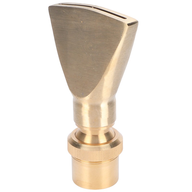 Brass Narrow Fan Jet Water Fountain Nozzle Spray Head Adjustable