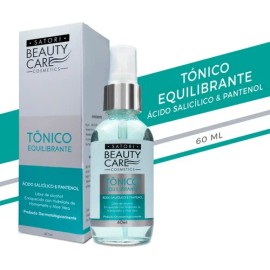 Satori Beauty Tónico Astringente con Ácido Salicílico y Pantenol, Antiacné, 60 ml