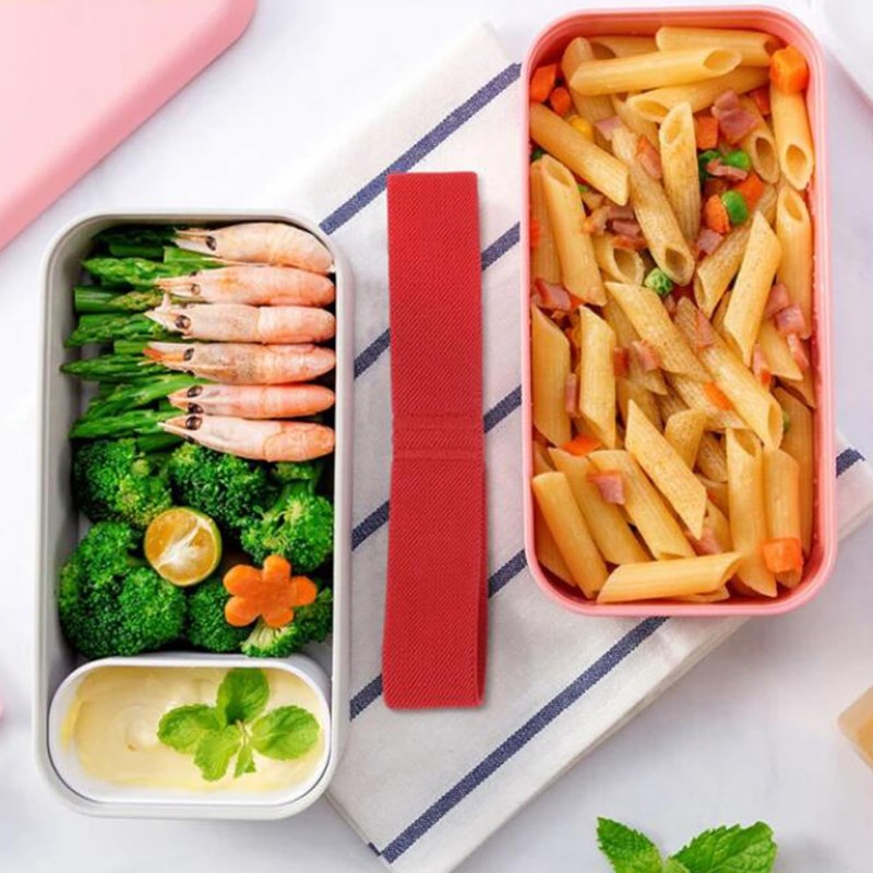 Baoblaze 5Pcs Bento Box Elastic Band Lunch Container Box Straps