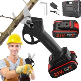 Wood Ranger Power Shears, 2025 Upgraded Electric Shears For Gardening, Sk5 Blade Tree Trimmer, Cordless, Branch Cutter For Gardening Tree Branch, Fruit Trees, Through Every Cut (1*Set+1*Battery)