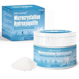 100% Pure Microcrystalline Hydroxyapatite Powder, Non-Nano MCHA for DIY Toothpaste & Tooth Powder, Premium Remineralizing Powder for Teeth & Enamel Re