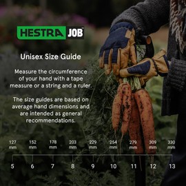 Hestra Job Women’s Garden Rose Protective Leather Gauntlet Garden Gloves - Offwhite - 6