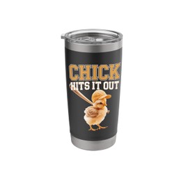 Baseball Baby Chicks Dynamic Active Art Stainless Steel Insulated Tumbler
