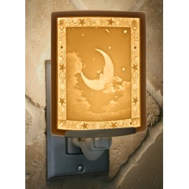 Man in The Moon - Translucent Porcelain Lithophane Night Light
