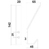 SO-TECH® ALBA Clothes Hook, Real Stainless Steel