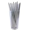 Paper Straws - Silver Metallic - Pack of 144