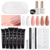 GAOY Poly Gel Nail Kit with U V Light Starter