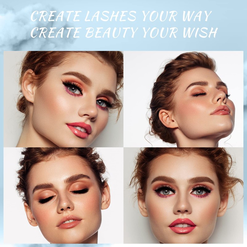 Lash Clusters 84 Pcs Cluster Lashes Eyelash Clusters DIY Cluster