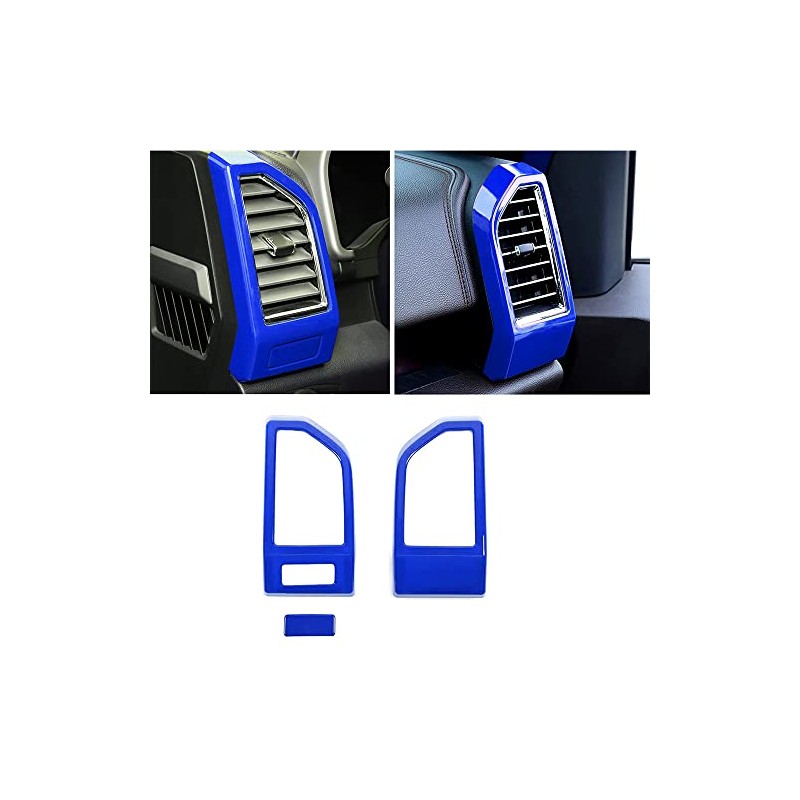 Keptrim for F-150 ABS Blue Dash Air Conditioner Outlet Vent