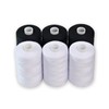 Sewing Thread - 6 Large Spools of Polyester Threads for