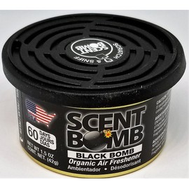 SCENT BOMB ORGANIC AIR FRESHENER (60 DAYS OF FRESHNESS) PETS, AUTO, HOME, OFFICE, RESTROOM (12 CT DISPLAY) ASSORTED BEST 5 HAWAIIAN BLUE, MANGO TROPICAL, BLACK CHERRY, BLACK BOMB, CLEAN COTTON