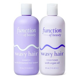 Function of Beauty Set de Champú y Acondicionador para Cabello Ondulado - Dúo de Champú y Acondicionador Sin Sulfatos para Textura Ondulada Natural - 