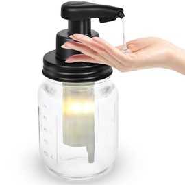 Automatic Soap Dispenser Touchless，Liquid Hand Soap Dispenser,Glowing Glass Soap Dispenser， Electric Dish Soap Dispenser