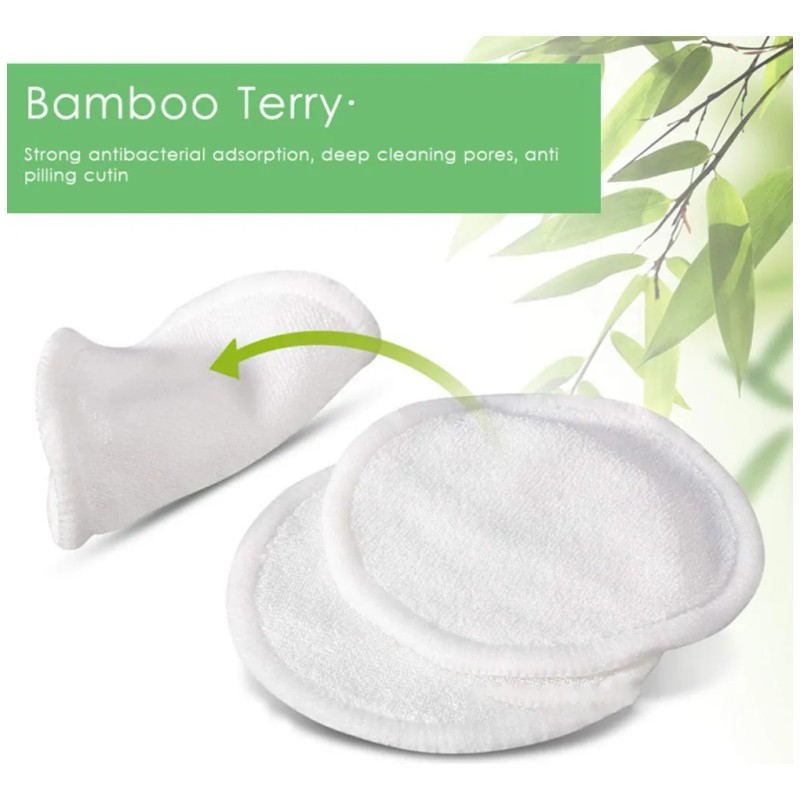 20pcs Pads Discos Desmaquillantes Reutilizables Fibra Bambu