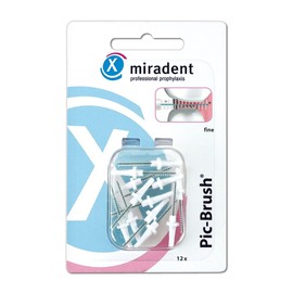 Miradent Interd.Pic Brush Replacement Fine White Pack of 12