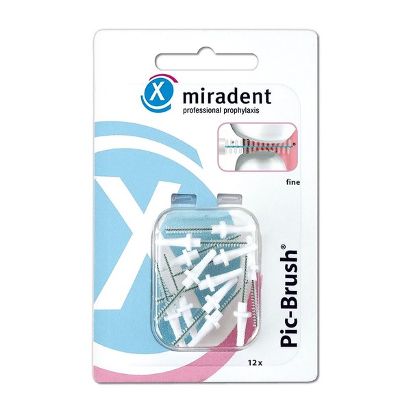 Miradent Interd.Pic Brush Replacement Fine White Pack of 12