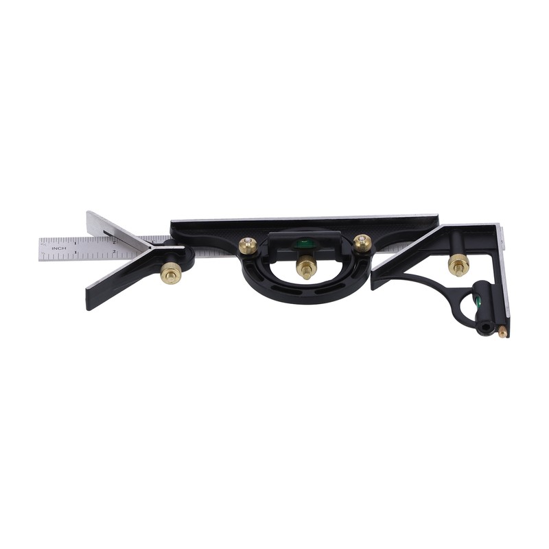 Combination Ruler Stainless Steel Caliper Protractor Angle Guage Woodworking Measure