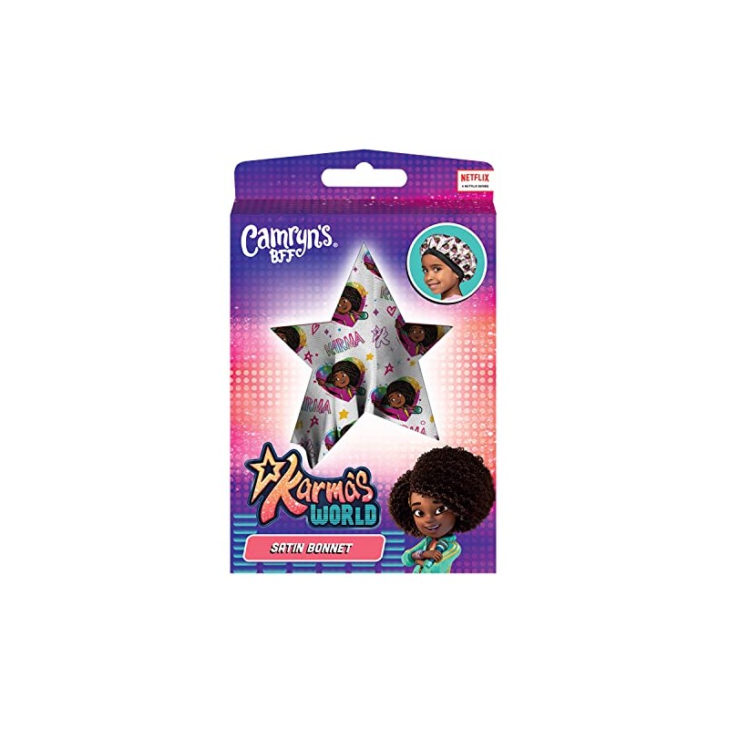 Camryn's BFF Karma's World White Hearts Satin Bonnet