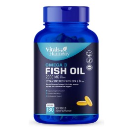 Omega 3 Vitals Harmony 180 Cápsulas Aceite Pescado Fish Oil