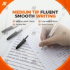 AIBULO Improved Medium Tip Fluent Smooth Writing Black Biro Ballpoint