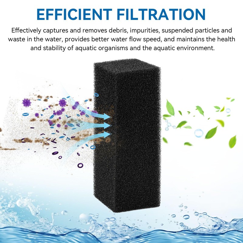 Aquarium Bio Sponge Fitler Media, Replacement Foam Insert Aquarium Filter