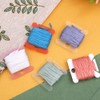 Plastic Floss Bobbins, 150 Plastic Bobbins(Transparent), Embroidery Floss Cards for