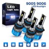 AUIMSOCO 9005 9006 LED Headlight Kit Combo Bulbs High Low