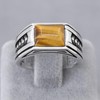Chimoda Sterling Silver Rings for Men with Arrow Pattern, Anillos