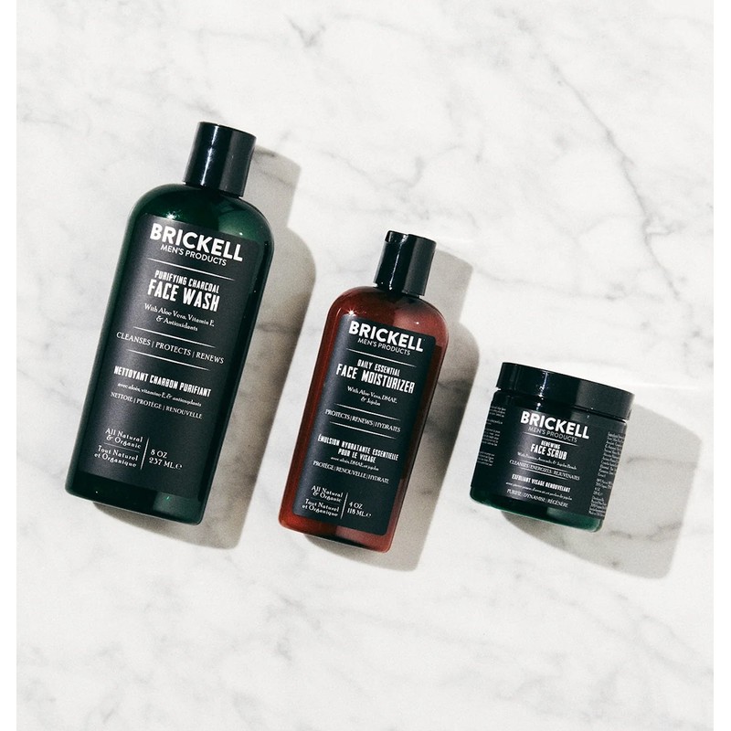 Brickell Men's Daily Advanced Face Care Routine II Scented